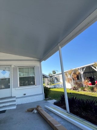 Ace Handyman Services carport post replacement before photo in Port St. Lucie, FL