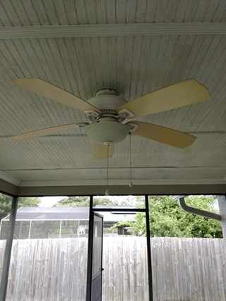 Ace Handyman Services patio ceiling before in Port St. Lucie, FL
