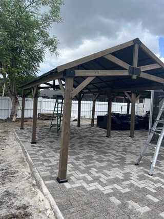 Ace Handyman Services gazebo installation in Port St. Lucie, FL