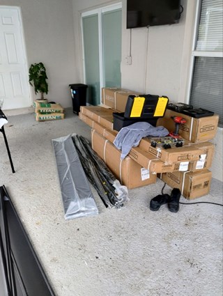 Ace Handyman Services gazebo installation project in Port St. Lucie, FL