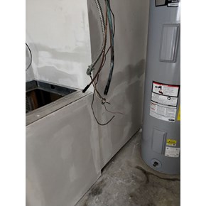Ace Handyman Services drywall on air handler stand Project in Port St. Lucie, FL