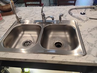 Ace Handyman kitchen sink replacement before photo in Port St. Lucie, FL