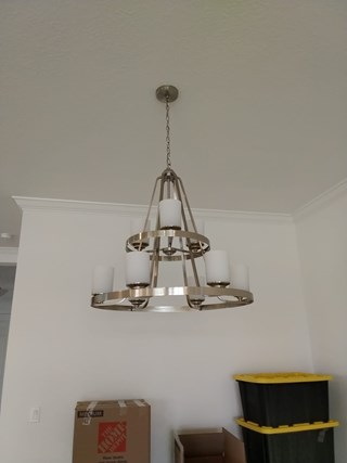 Ace Handyman Services light fixture before in Port St. Lucie, FL