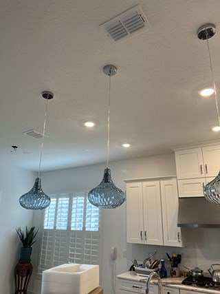 Ace Handyman Services pendant light installation after photo in Port St. Lucie, FL
