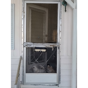 Ace Handyman Services before picture screen door replacement Project in Port St. Lucie, FL