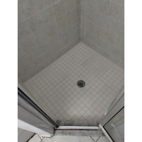 Ace Handyman Services bathroom shower tile repair and re-grouting Project in Port St. Lucie, FL