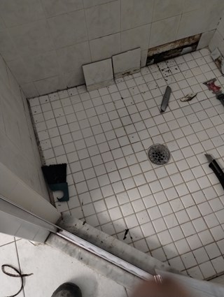 Ace Handyman Services  shower tile repair regrout and recaulk before in Port St. Lucie, FL