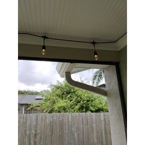 Ace Handyman Services string light hanging Project in Port St. Lucie, FL