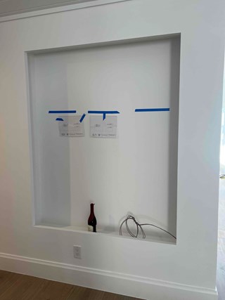 Ace Handyman Services wine wall installation before photo in Port St. Lucie, FL