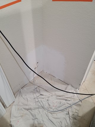 Ace Handyman Services baseboard re-installation project in Port St. Lucie, FL