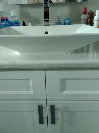 Ace Handyman Services bathroom sink before in Port St. Lucie, FL