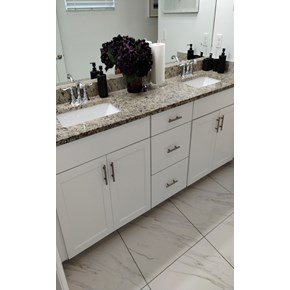 Ace Handyman Services completed bathroom cabinet spraying Project in Port St. Lucie, FL