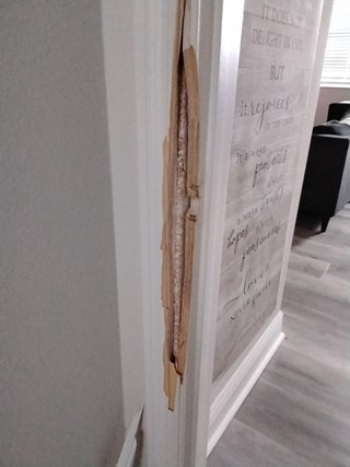 Ace Handyman Services door jam repair Project in Port St. Lucie, FL