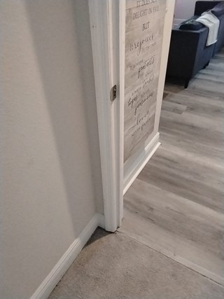 Ace Handyman Services door jam repair project Port St. Lucie, FL