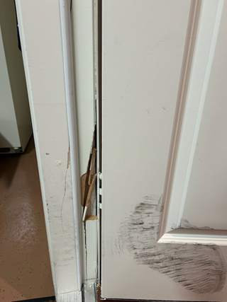 Ace Handyman door repair before photo in Port St. Lucie, FL