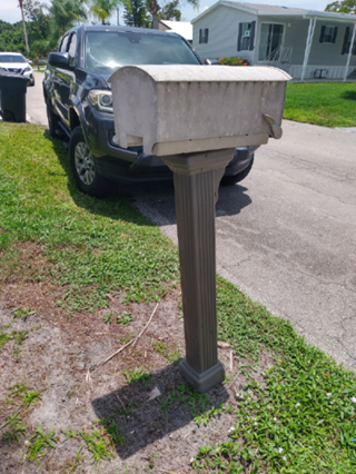 Ace Handyman Services mailbox replacement project in Port St. Lucie, FL