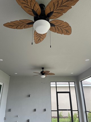 Ace Handyman Services patio fan installation after photo in Port St. Lucie, FL