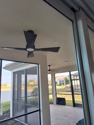 Ace Handyman Services patio fan installation after photo in Port St. Lucie, FL