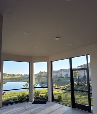 Ace Handyman patio fan installation before photo in Port St. Lucie, FL