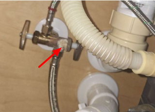 Ace Handyman shut-off valve replacement before photo in Port St. Lucie, FL