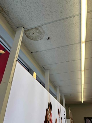 Ace Handyman Services store ceiling before in Port St. Lucie, FL