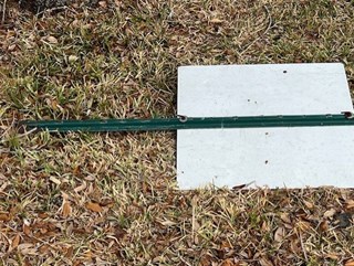 Ace Handyman yard sign reinstallation before photo in Port St. Lucie, FL