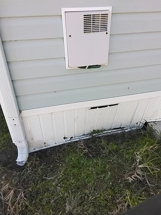 Ace Handyman Services Mobile Home Skirtin repair Project in Port St. Lucie, FL