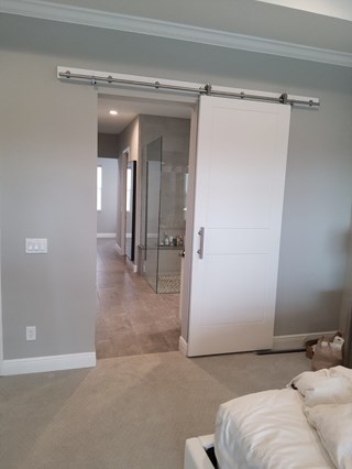 Barn door installed