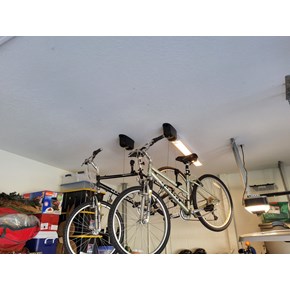 Ceiling bike rack