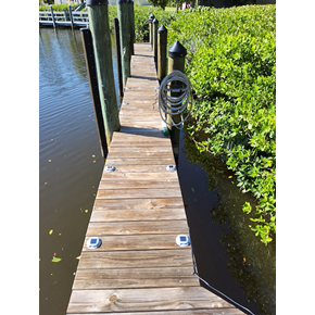Adding lighting to this customer's dock