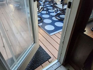 Weathered Weather Stripping