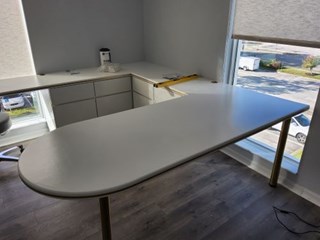 This doctor's desk took up too much of the office