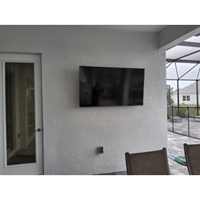 Outdoor T.V. mount in Wellen Park