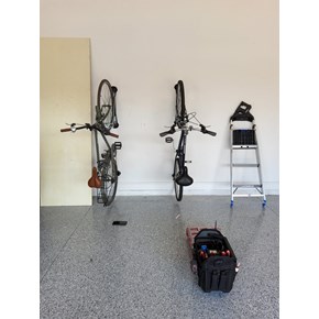 Off the floor storage for your bikes