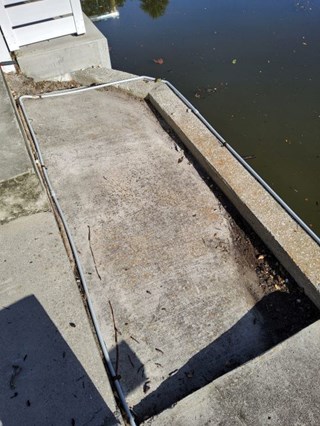 Unsafe and Unleveled Concrete
