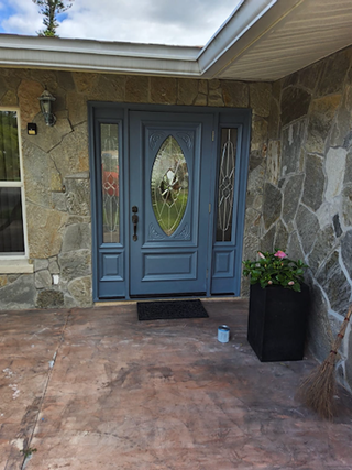 Entry Way Door Freshly Painted