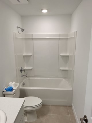 No shower door