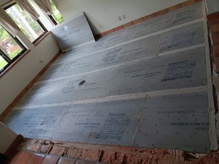 Tile Work Before