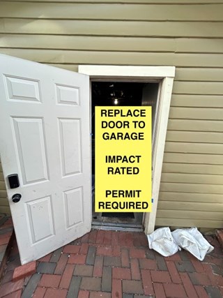 Exterior Door Installation in St Petersburg - Before