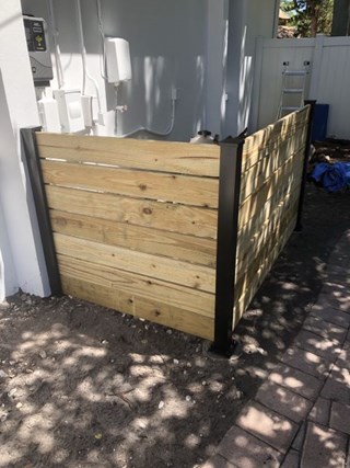 Air Conditioner Fence Installation in St Petersburg - After