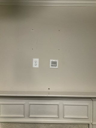 Above Fireplace - Before
