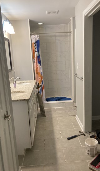 shower door installation snellville georgia - before handyman