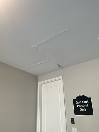 Ceiling Repair Snellville Georgia - Before