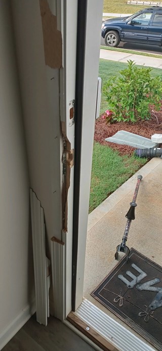 door frame repair snellville georgia - before handyman