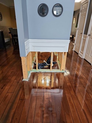 drywall installation batten accent wall snellville georgia - before handyman