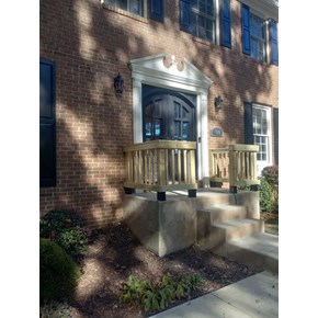 Custom carpentry handrail installation Snellville Georgia