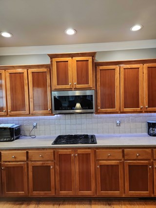 wall mounted microwave replacement installation snellville georgia - after