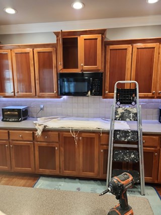 mounted microwave removal for replacement snellville georgia - before