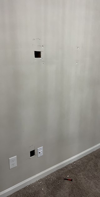 drywall repair Braselton georgia - before handyman