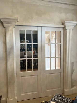 pocket door installation snellville georgia - after handyman
